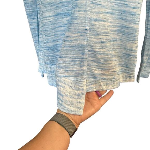 Sundance Beautiful Dreamer Asymmetrical Lightweight Tunic Sweater Top M Blue - Picture 2 of 12